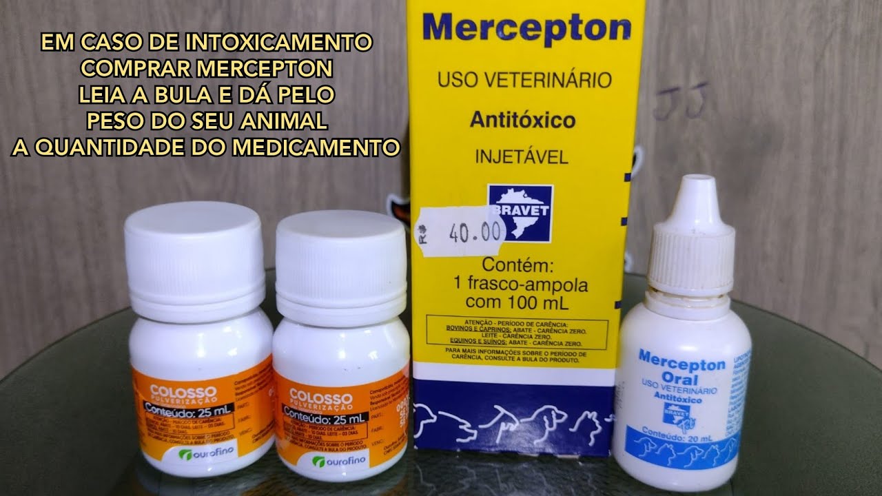 Como preparar o colosso para dar banho no cachorro em caso de intoxicamento comprar mercepton