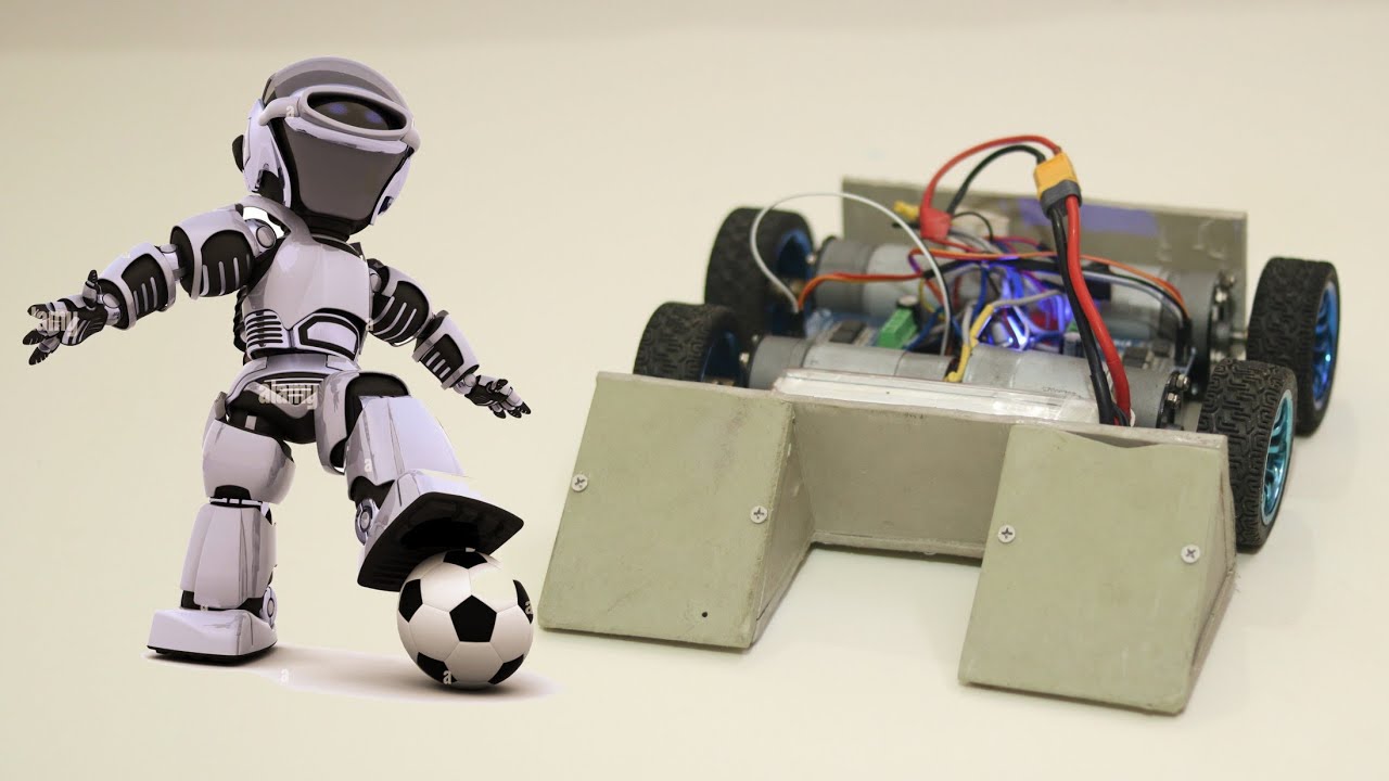 How to make a Soccer Bot || Soccer Battle Robot using ESP_32 , BTS7960, 37GB 555 Gear Motor