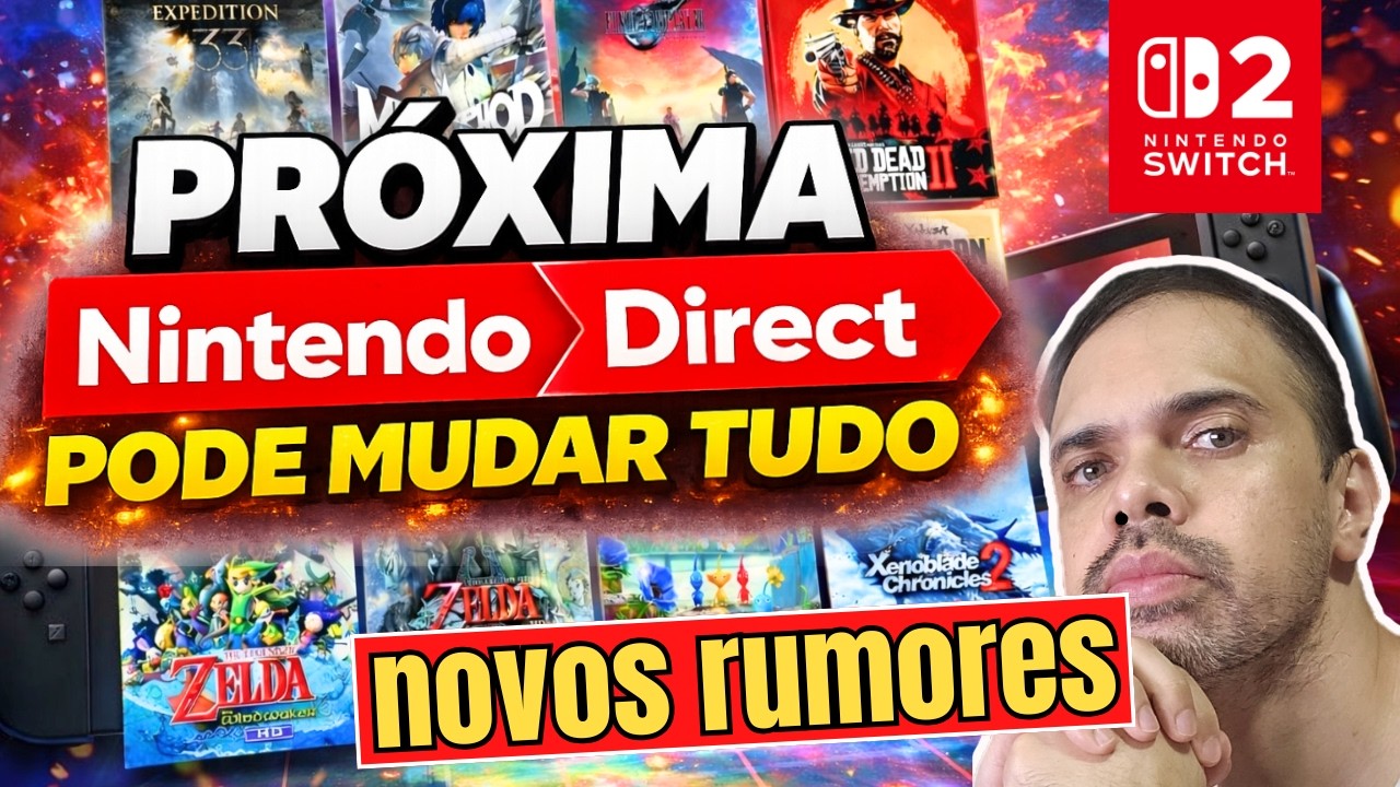 Próxima Nintendo Direct está chegando ! Veja os jogos que podem aparecer ! Mudou tudo ?