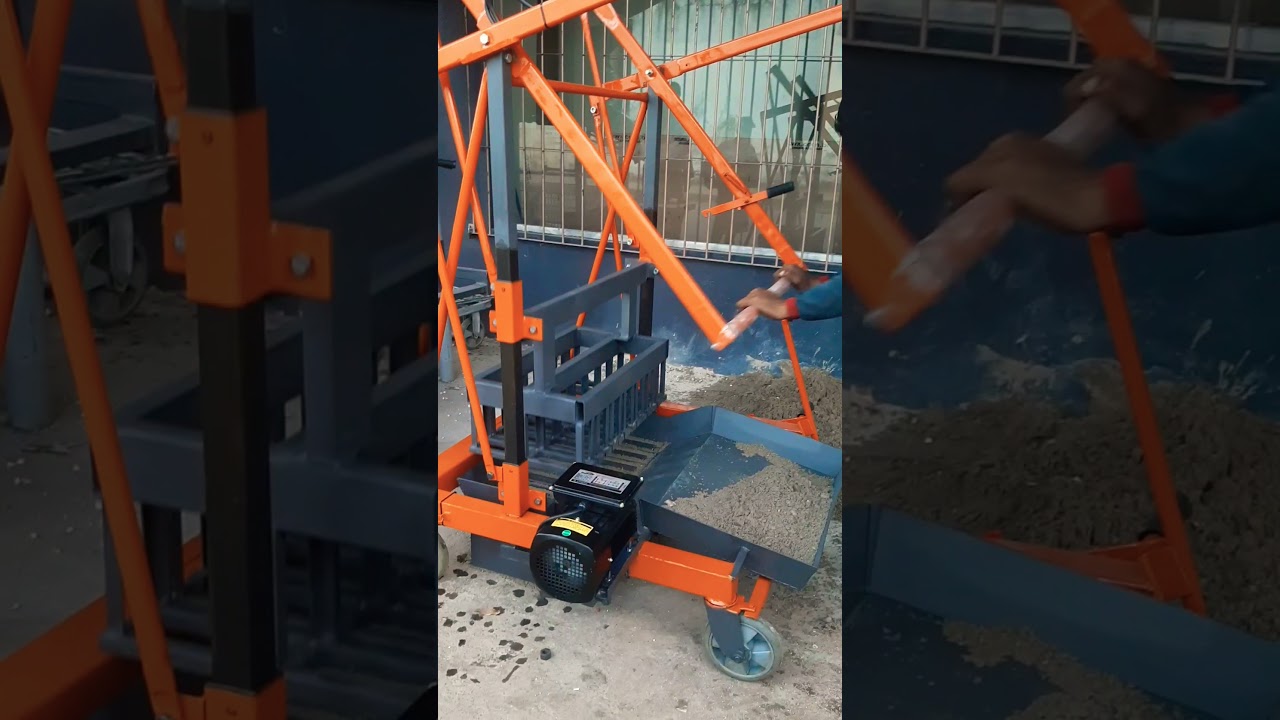 M&Aacute;QUINA DE FABRICAR BLOCOS DE CONCRETO R&Aacute;PIDO #shorts