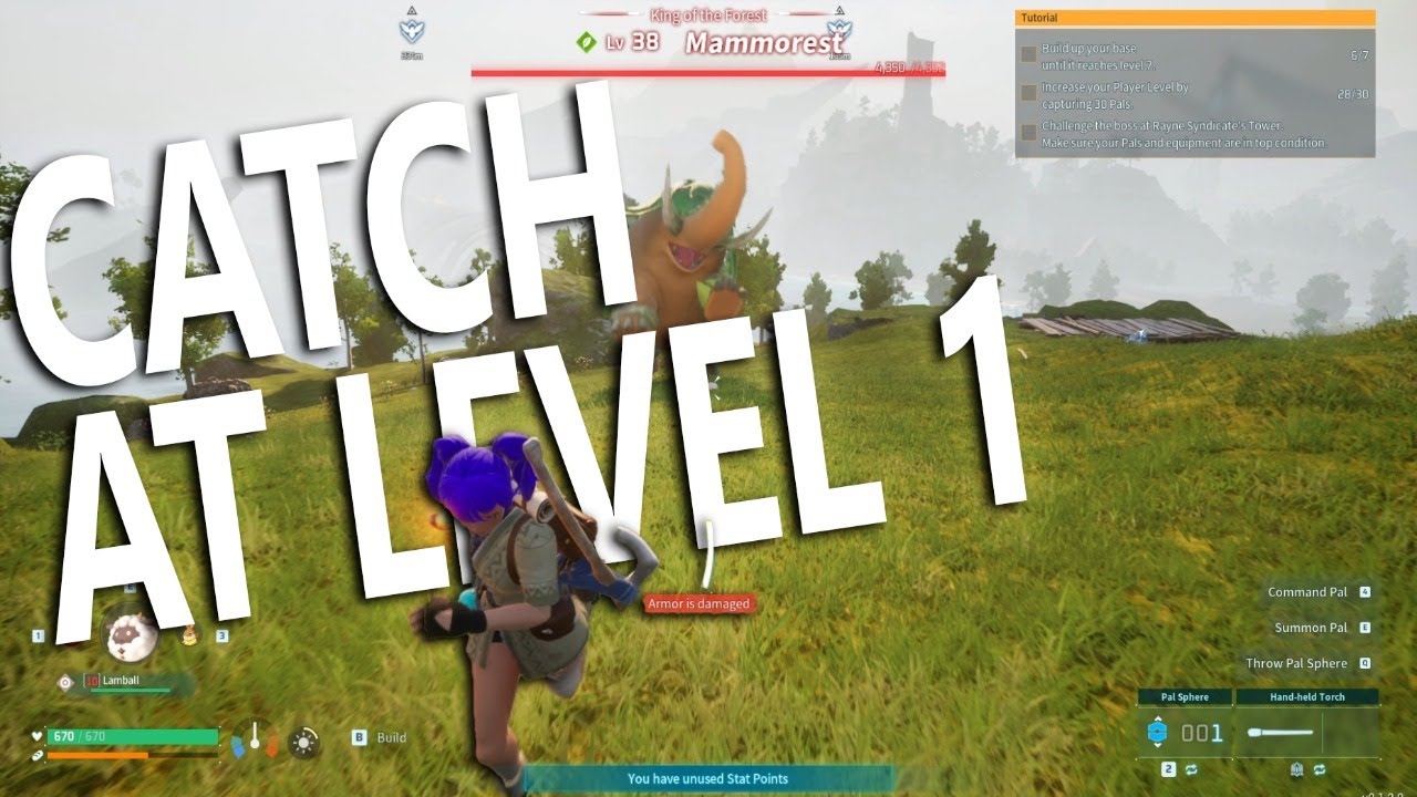 How To Capture A Mammorest AT LEVEL 1 EXPLOIT | Palworld