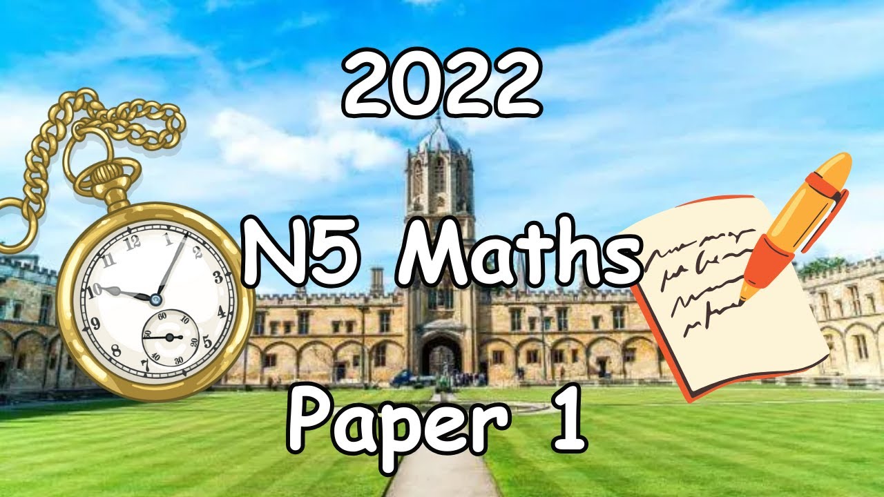 2022 National 5 Maths Paper 1