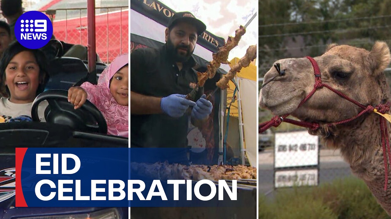 Eid festival celebrations in Melbourne | 9 News Australia