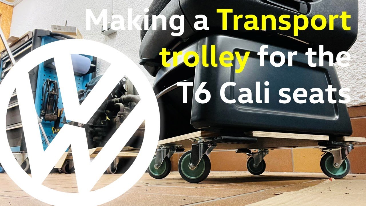 How to make a transport trolley or Rollplatte for VW T6 seats or einzelsitze.