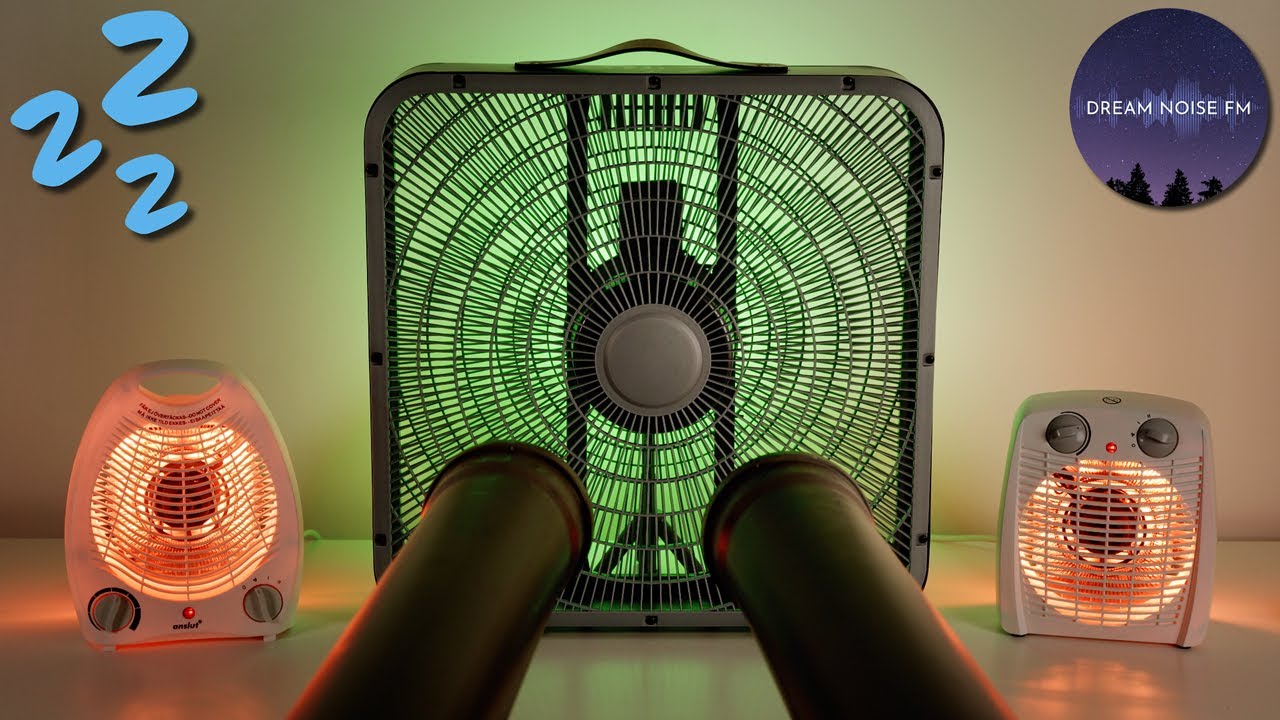 Sleep deeply with twin fan heater and box fan noise through double tubes!