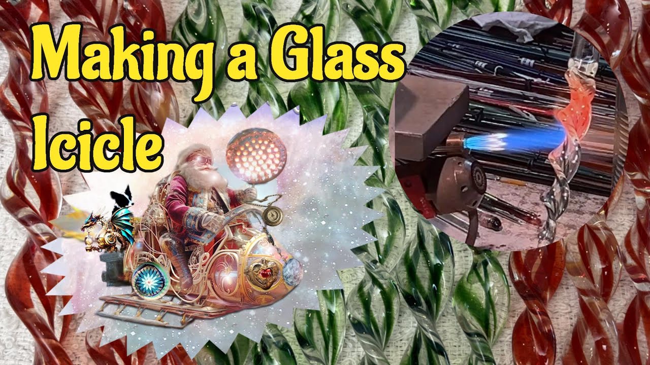 How I Make a Glass Icicle Ornament. Step by Step Lampworking Techniques Revealed!