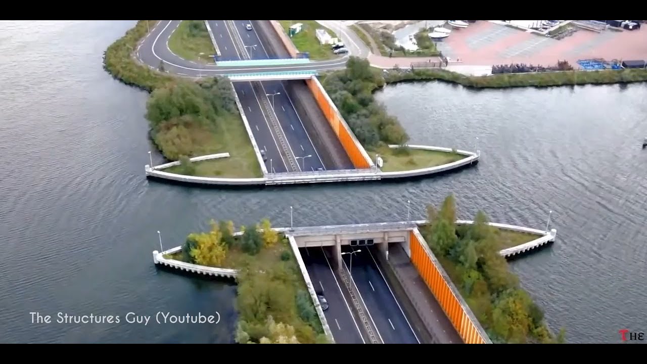 Tunel por debajo del agua de Holanda