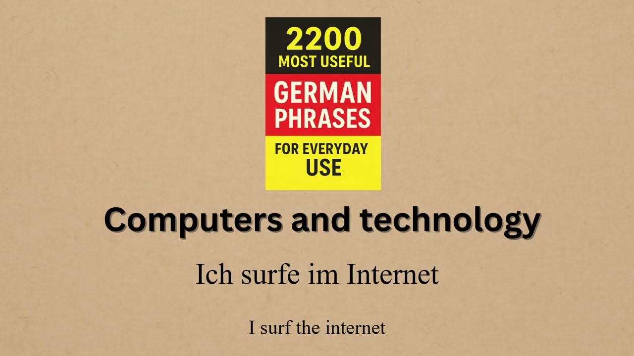 Everyday German phrases - Computers and technology
