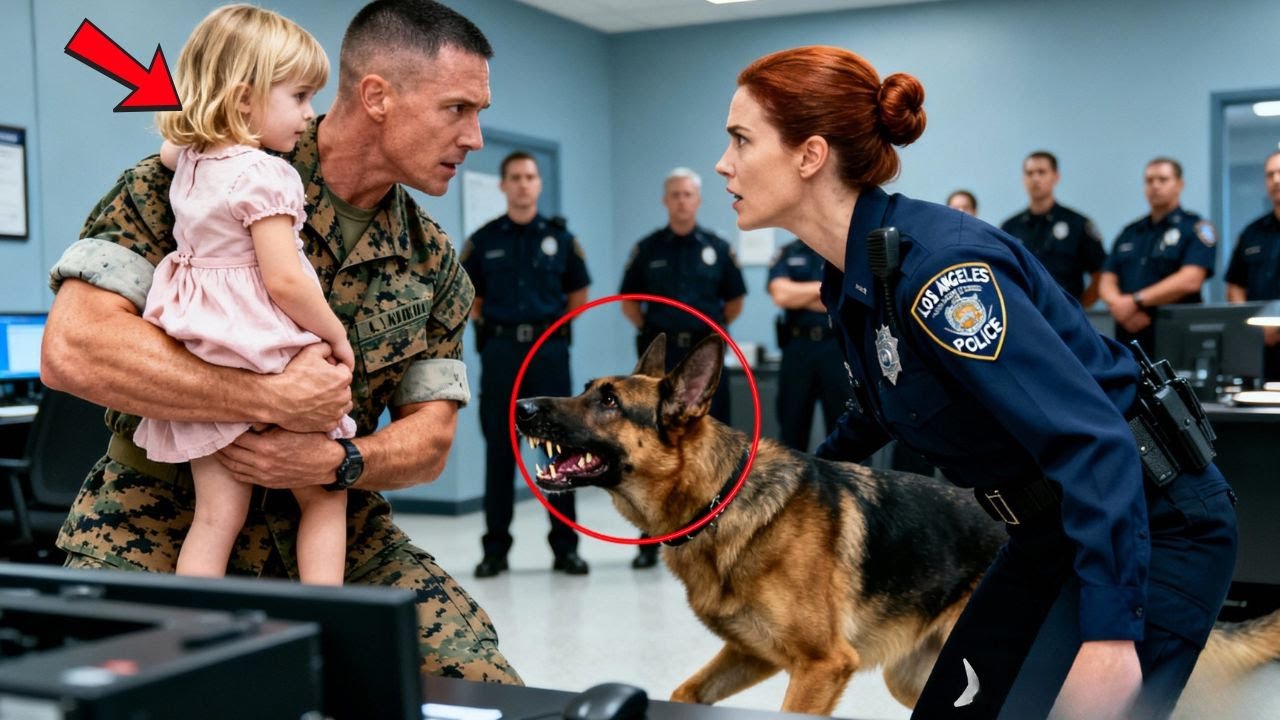 A little girl ran up to a U.S. Marine and sobbed, 