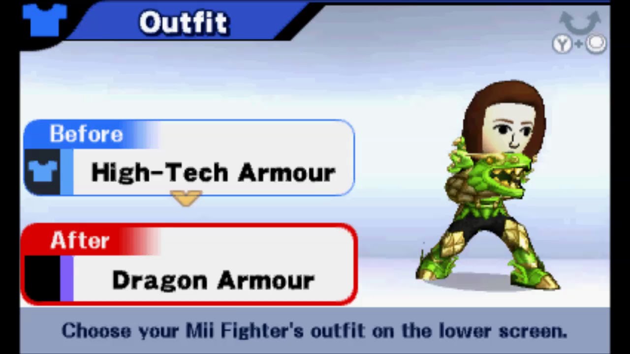 Super Smash Bros. (3DS) - All Mii Custom Outfits (Male and Female)