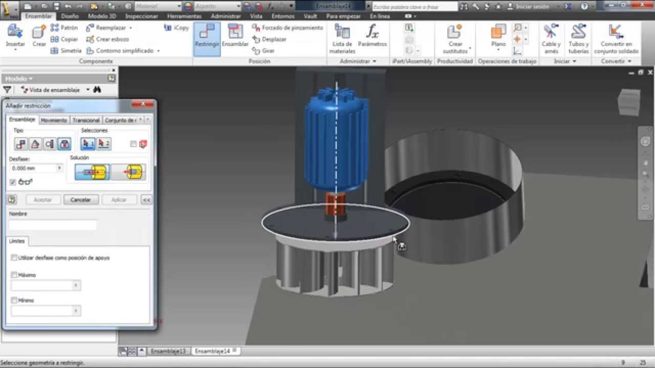 AUTODESK INVENTOR - CABINA DE HORNO ROTATIVO ( INTERIOR )