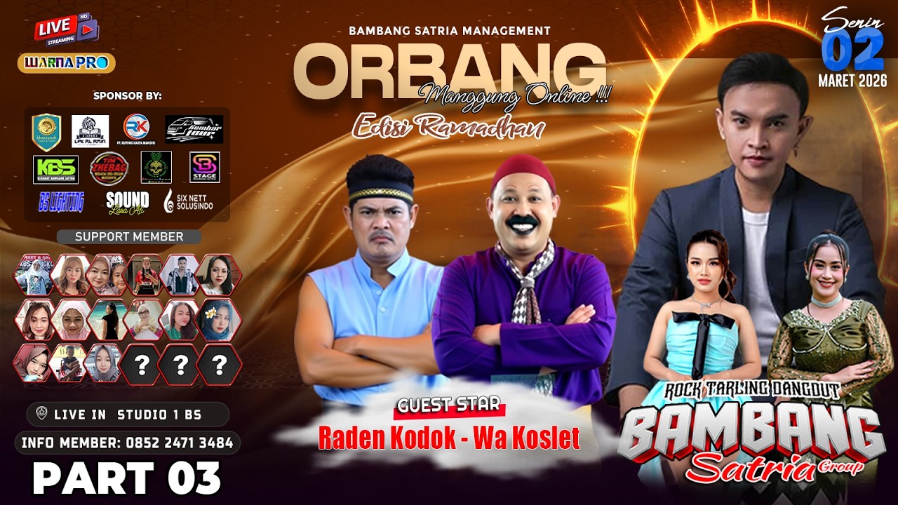 🔴 Ngobrog Online BAMBANG SATRIA GROUP 2026 - Season 3 - Live in BS Studio