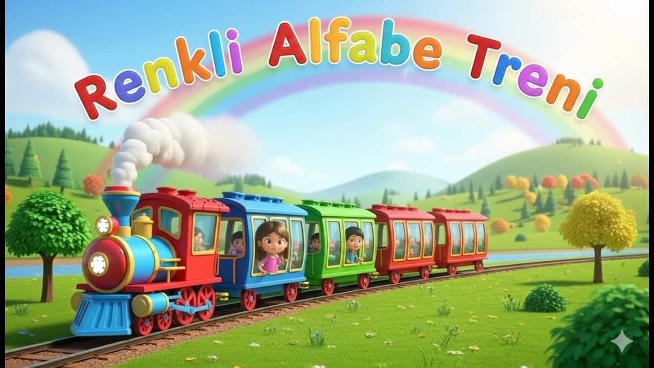 Renkli Alfabe Treni 🚂| A’dan Z’ye Harfler | Eğitici Çocuk Şarkısı | Tuana ve Ömer