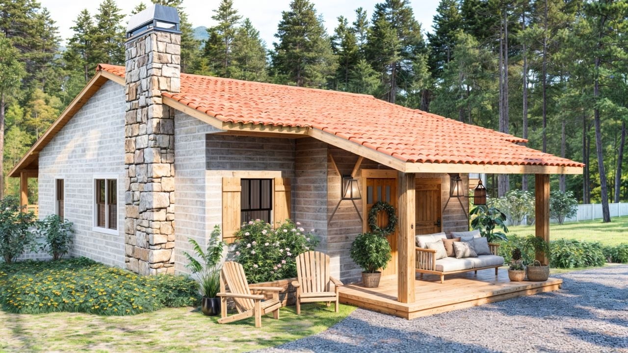 26'x33' (8x10m)  This Small House Will Warm Your Heart | Cozy and Humble