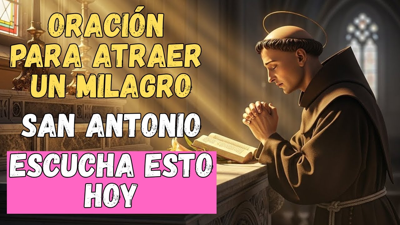 ORACIÓN A SAN ANTONIO: Reza 9 Minutos y Recibe un Milagro Imposible Hoy
