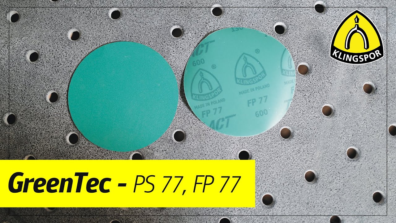 GreenTec PS77 & FP77 Sanding Discs | KLINGSPOR Abrasives USA
