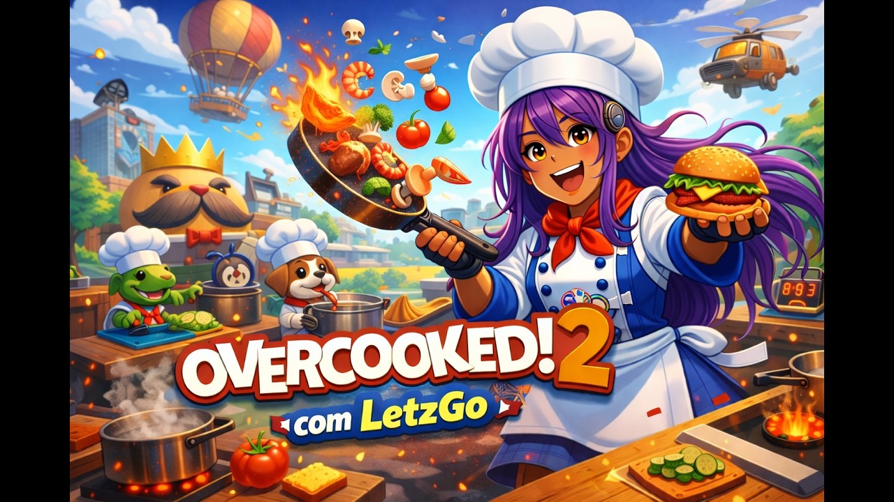OVERCOOKED 2 COM A LETZGO — CAOS GOURMET 🔥