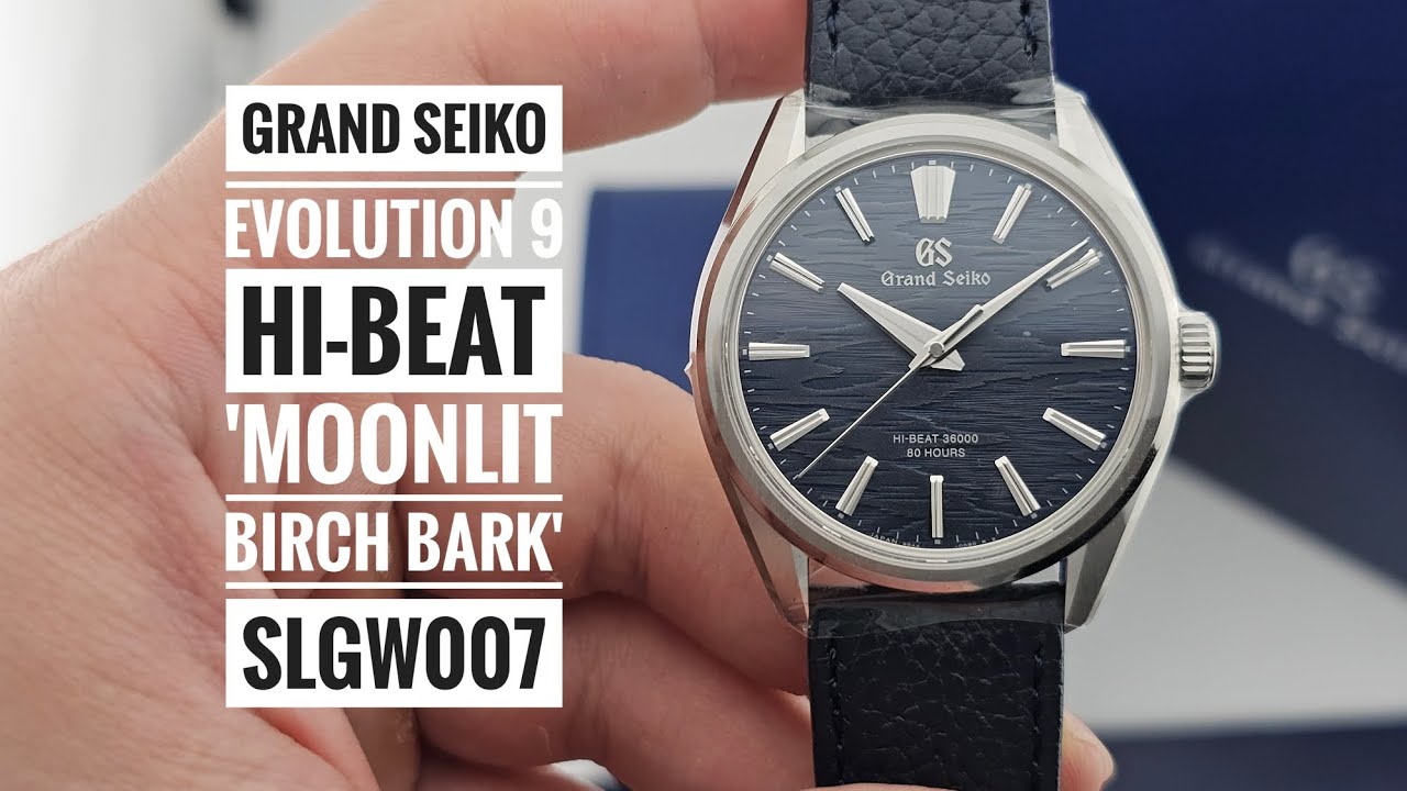 Коллекция Grand Seiko Evolution 9 9SA4 Hi-Beat «Лунная берёзовая кора» SLGW007