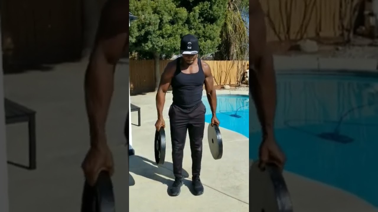 45 pound plate challenge 🏋🏿&zwj;♂️ #shorts