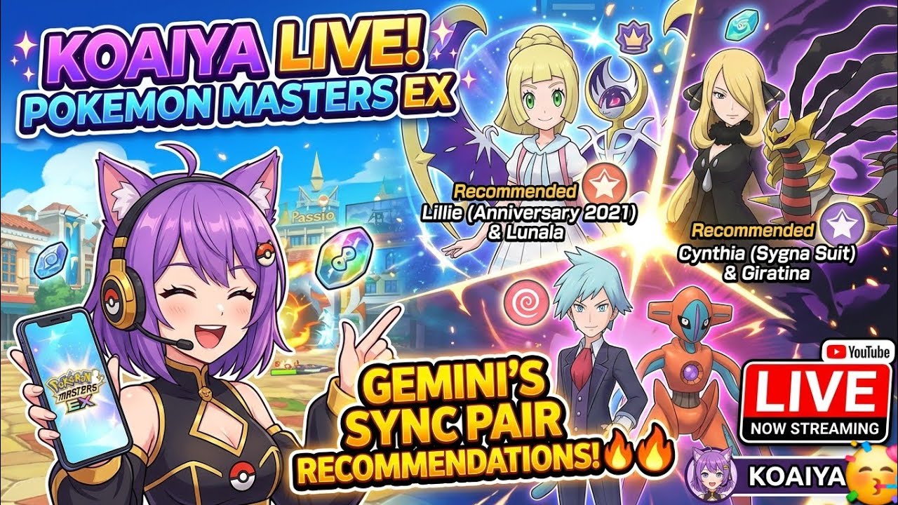Koaiya  sedang live sekarang! Pokémon Masters EX 30th Celebration Pokémon ✨️