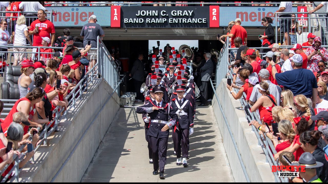 Ohio State Marching Band Ramp Entrance And Script Ohio 2024 in 4K