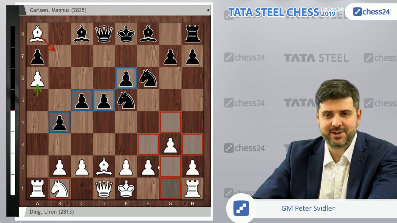 Ding Liren-Carlsen, Tata Steel Chess 2019: Svidler's Game of the Day