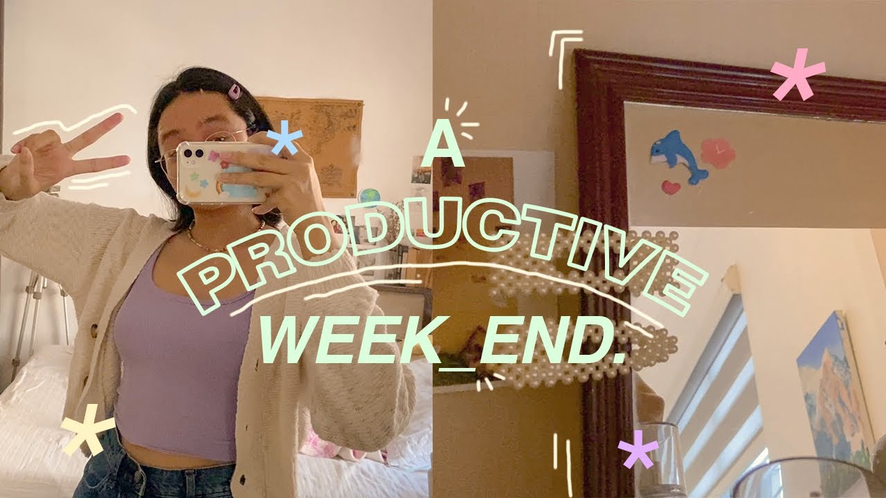 🌸productive weekend! (errands, designing, decorating)