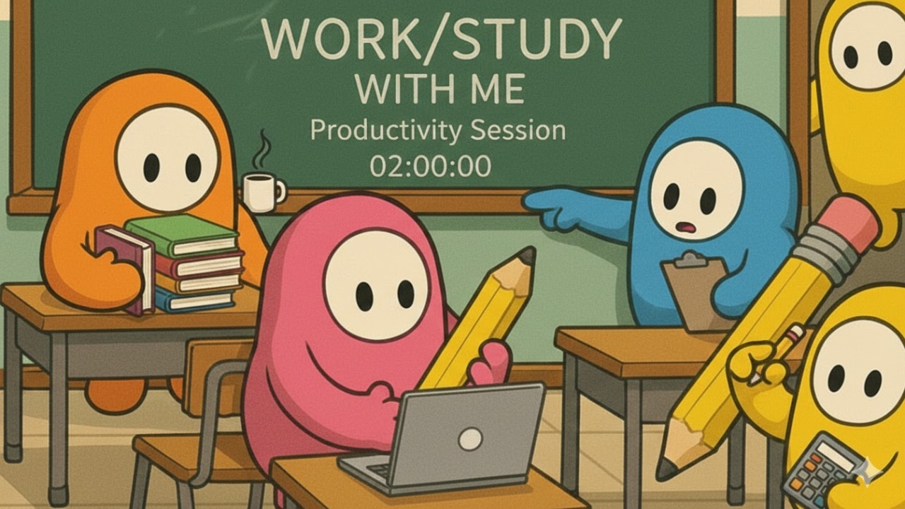 [NO MIC] WORK/STUDY WITH ME, CHILL MUSIC