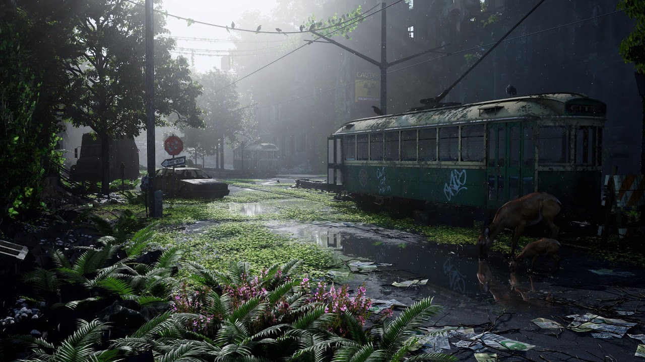 Post Apocalyptic Nature Scene Live Wallpaper 1