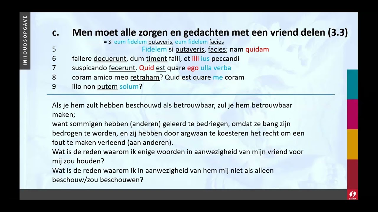 Tekst 7 1c Men moet alle zorgen en gedachten met een vriend delen