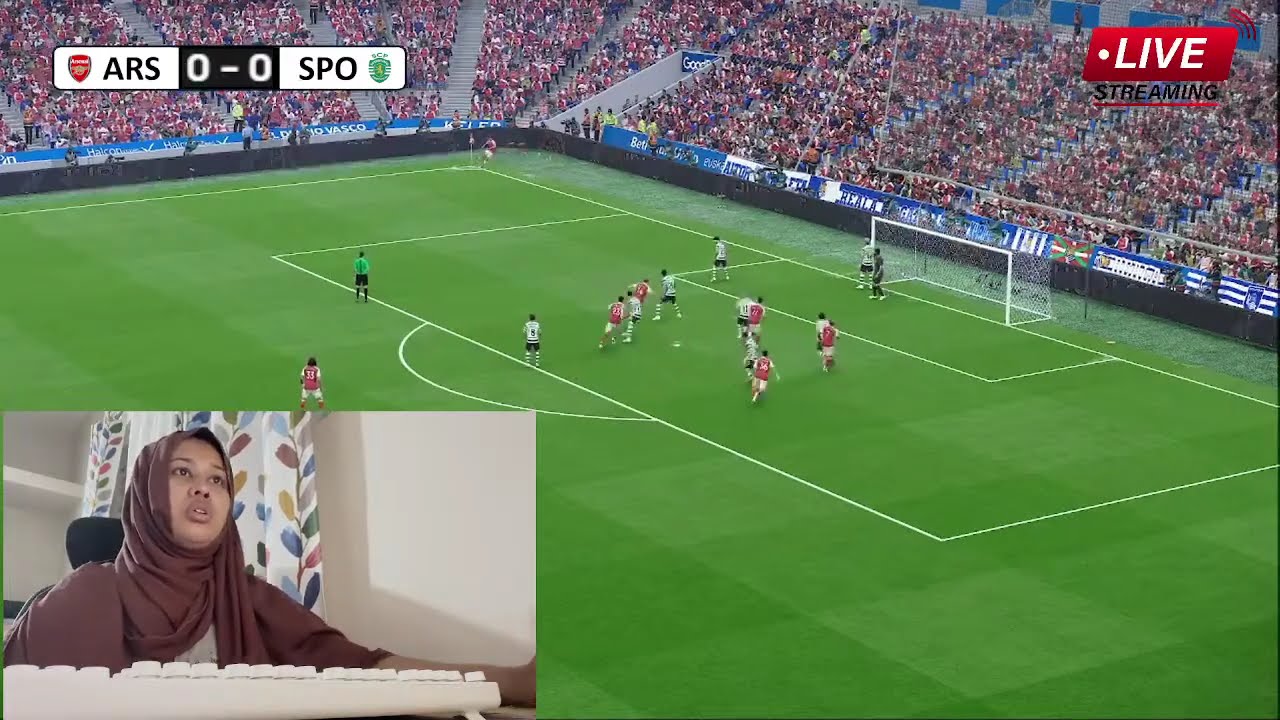 🔴Arsenal vs Sporting Live I UEFA Champions League 2026 Full Match Streaming I Video Game Simulation