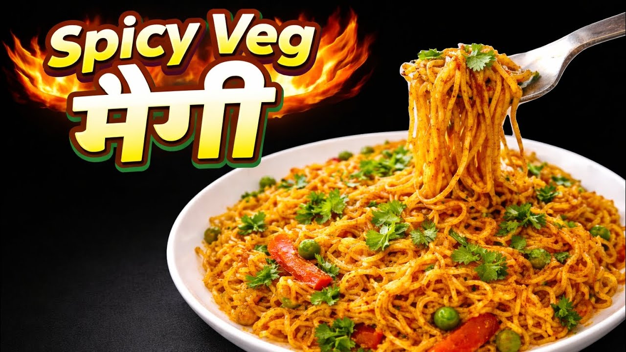 Spicy Veg मैगी | 10 मिनट में होटल जैसी चटपटी मैगी | सबसे टेस्टी वेज मैगी घर पर | Masala Maggi |