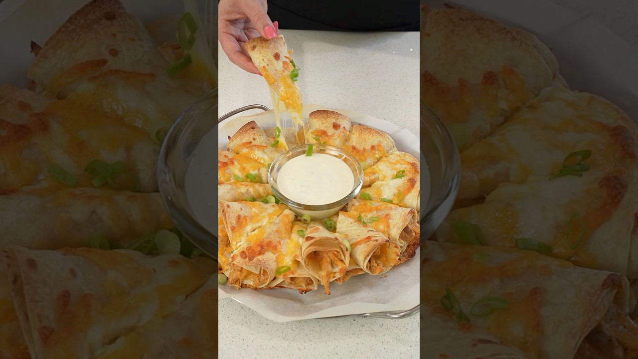 Buffalo Chicken Quesadilla Ring Recipe