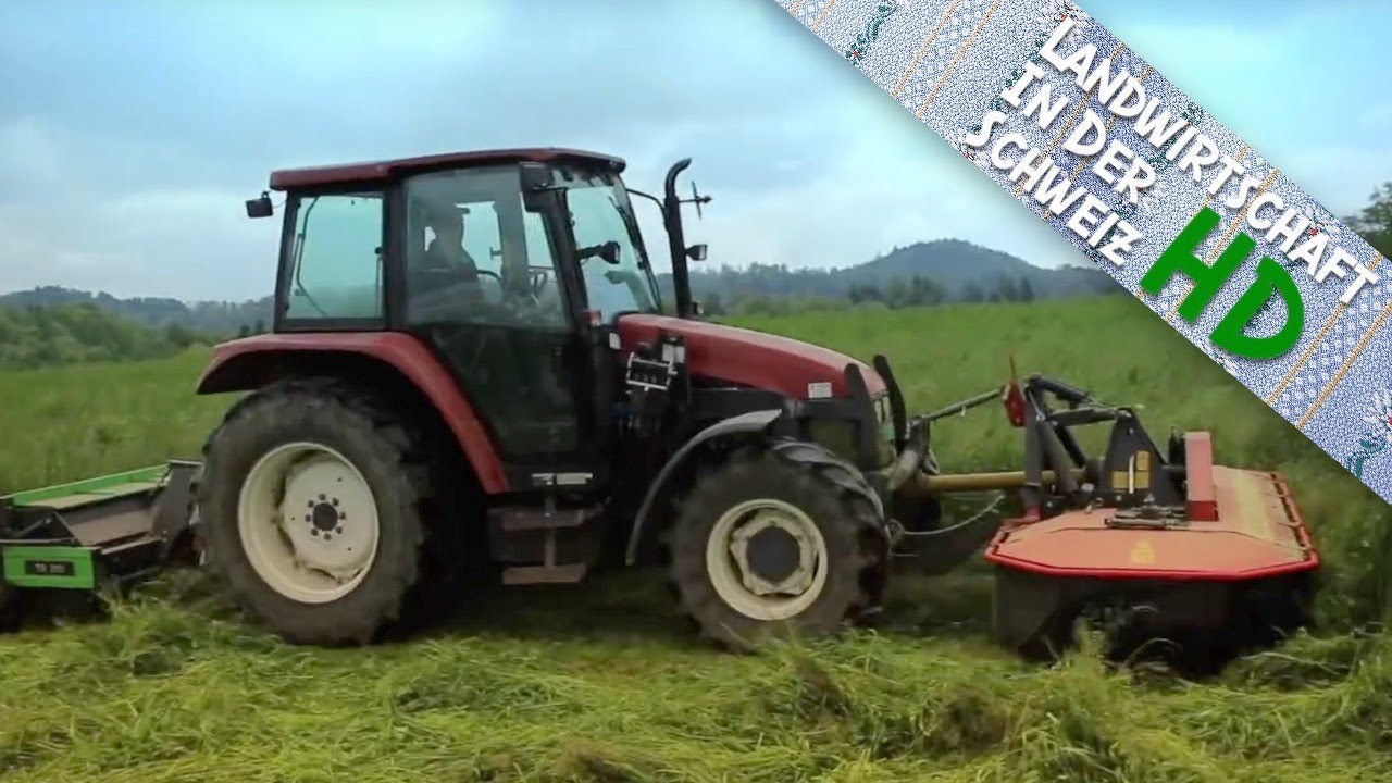 New Holland TL 80 - Vicon Mähwerk - Gras mähen - Landtechnik Schweiz
