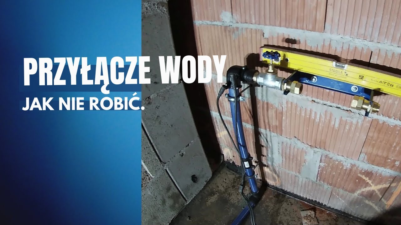 Przyłącze wody - jak nie robić.