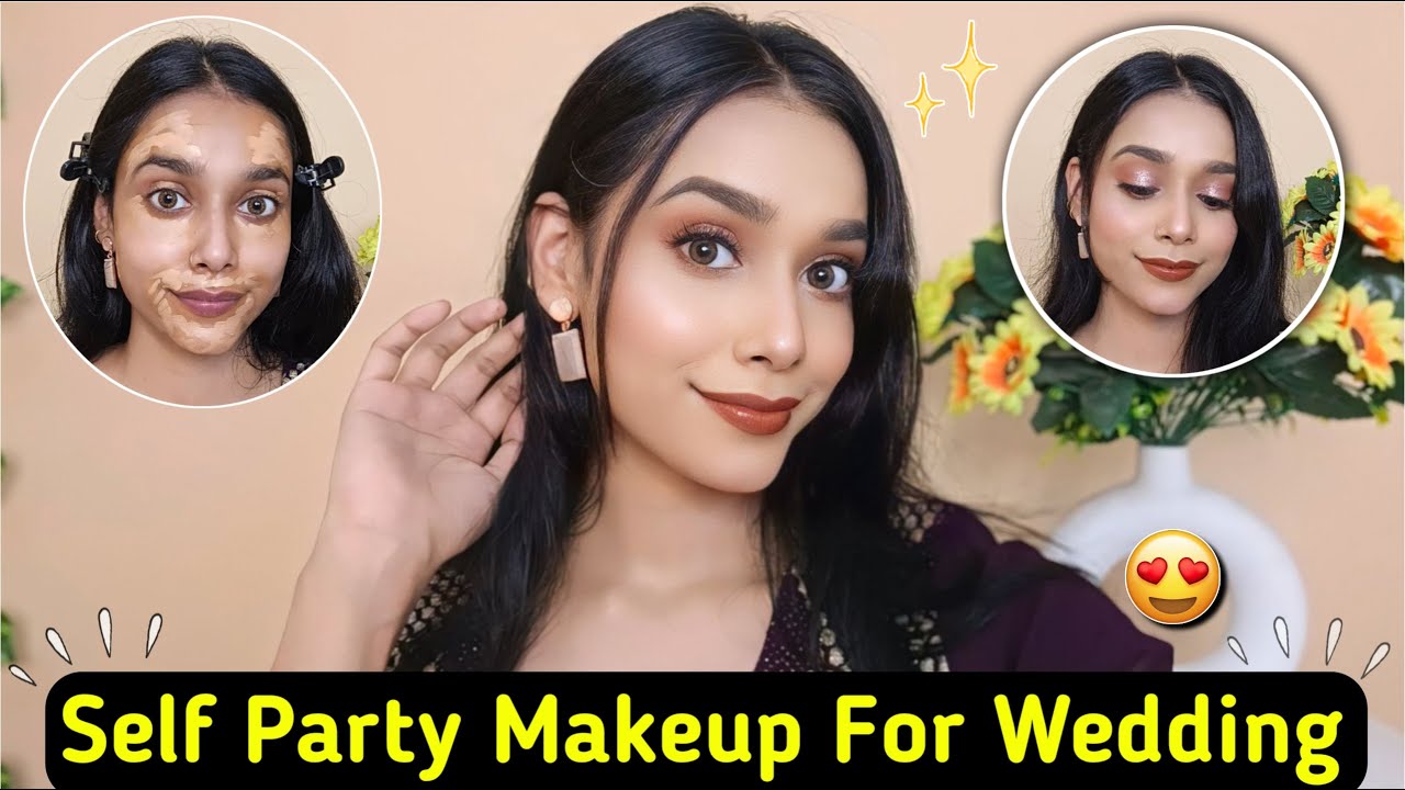 ✅STEP BY STEP PARTY MAKEUP TUTORIAL FOR WEDDING | INDIAN WEDDING GUEST MAKEUP #partymakeup