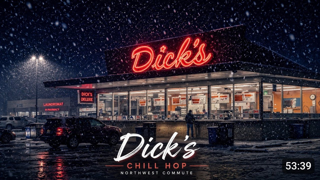 Snowstorm Night at Dick’s Drive In ❄️ | West Coast Chill Instrumental Playlist