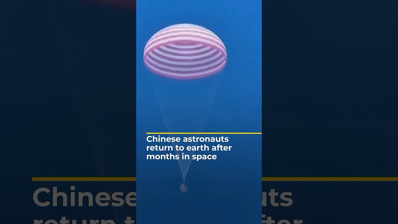 Chinese astronauts return to earth after six-month space mission