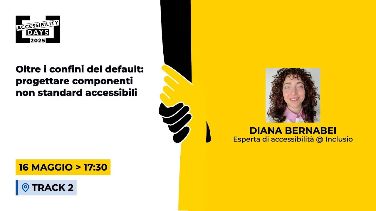 Oltre i confini del default: progettare componenti non standard accessibili
