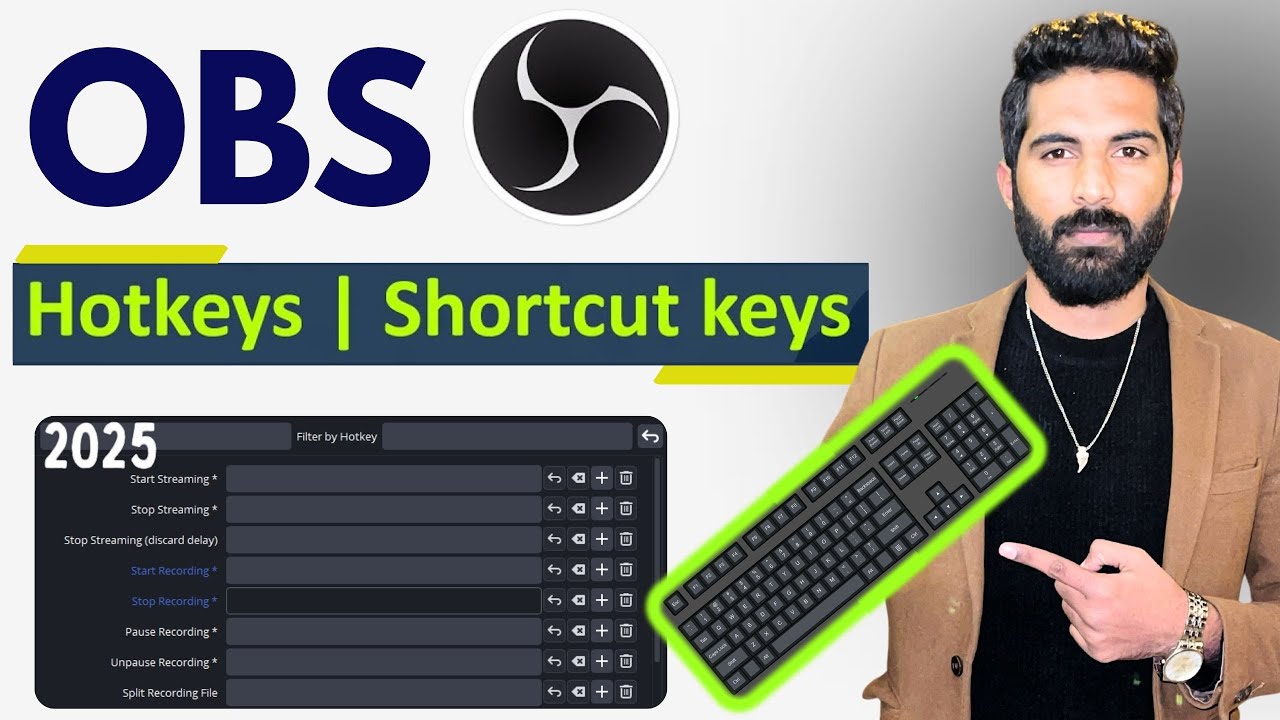 How To Set Hotkeys In OBS? | OBS Studio Hotkeys Tutorial 2025 | Hindi/Urdu