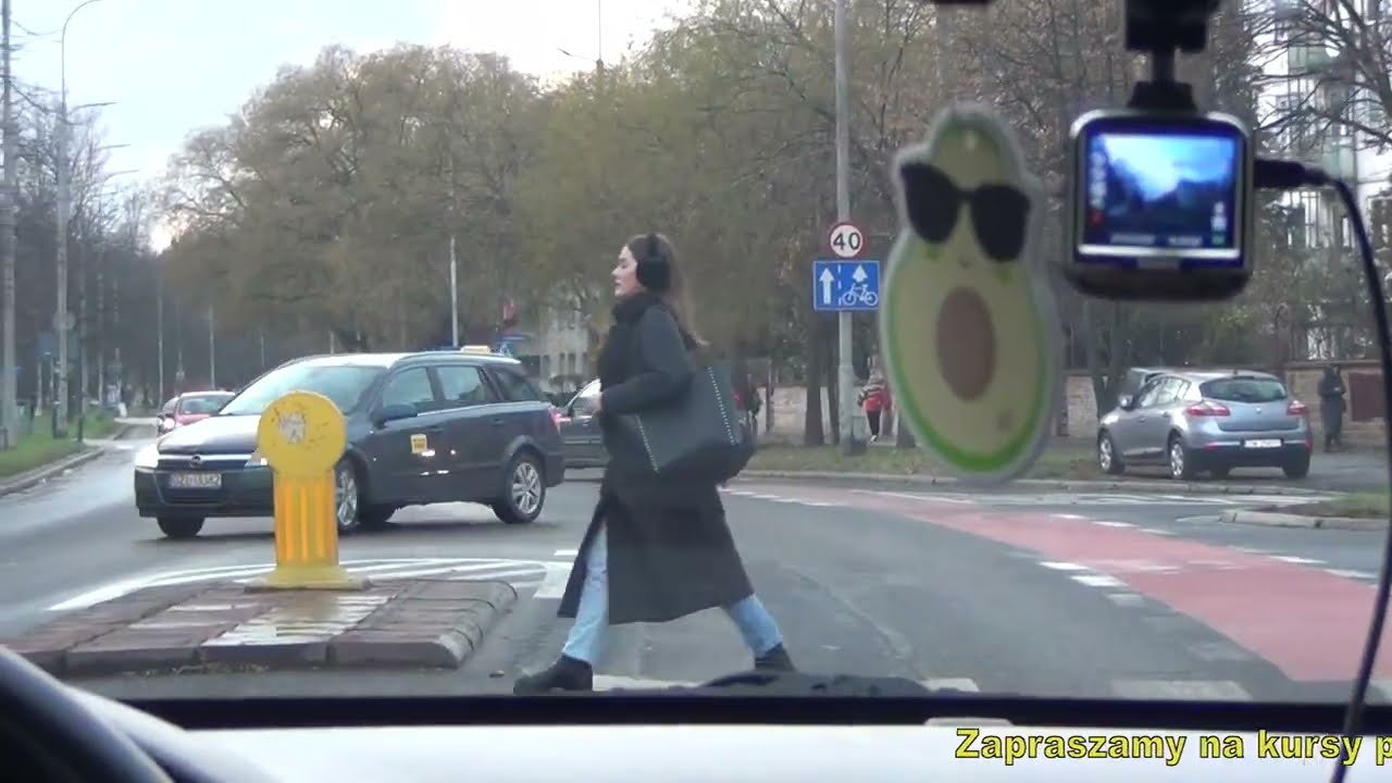 Cz.2 Kursant Kacper i Instr. Małgosia w trakcie szkolenia strefa egzaminacyjna Wrocław[NAUKA JAZDY]