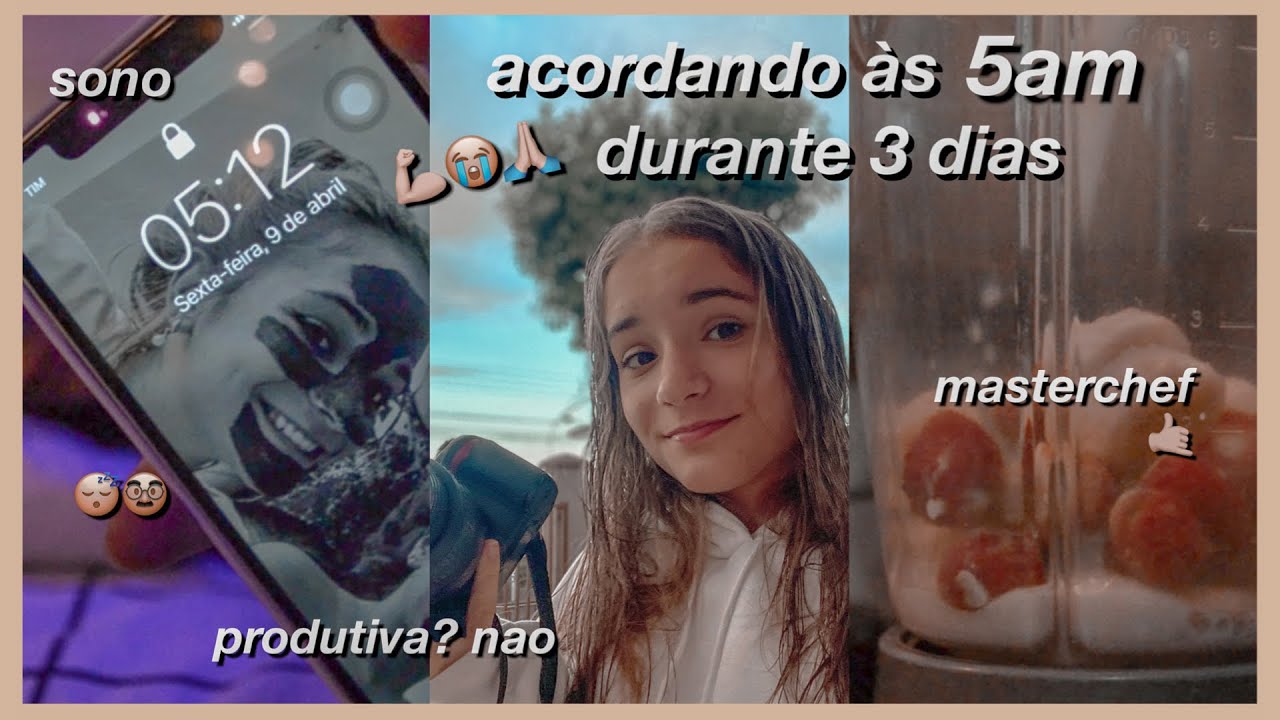 acordando as 5 da manhã por três dias!! 😭💪