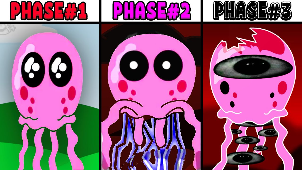 All Phases in New Incredibox Sprunki Oc of Jellyfish: From Phase 1 to Phase 3
