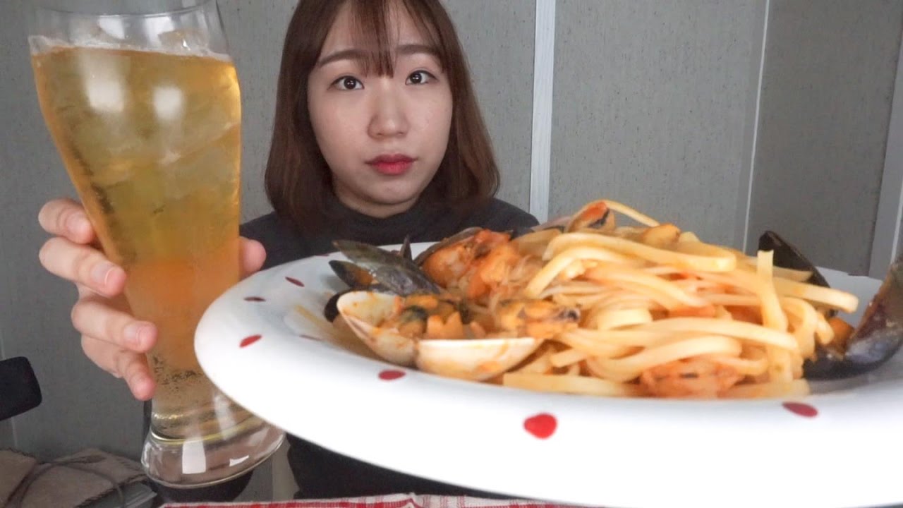 [같이먹는 상황극] 수고했어 나랑 해물듬뿍파스타 먹을래? | 수험생 화이팅