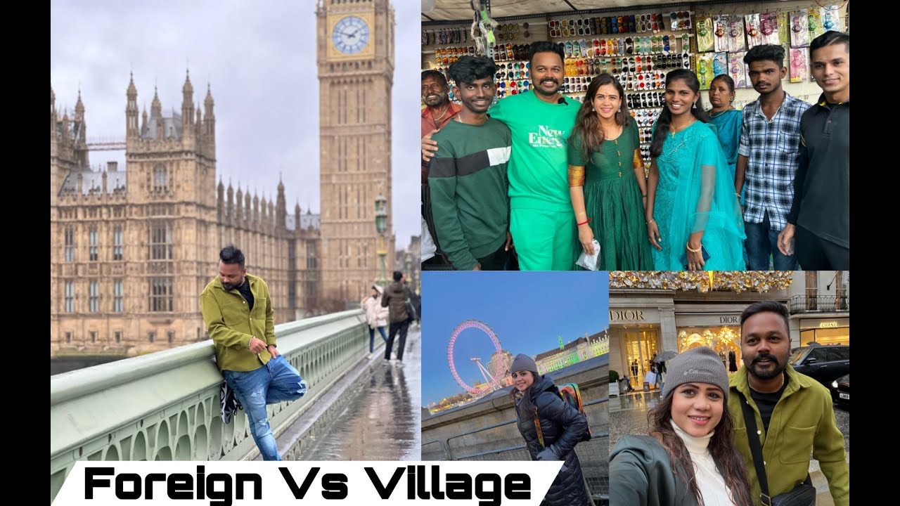 Village Life Vs Foreign Life 🌴🇬🇧 Hussain Manimegalai