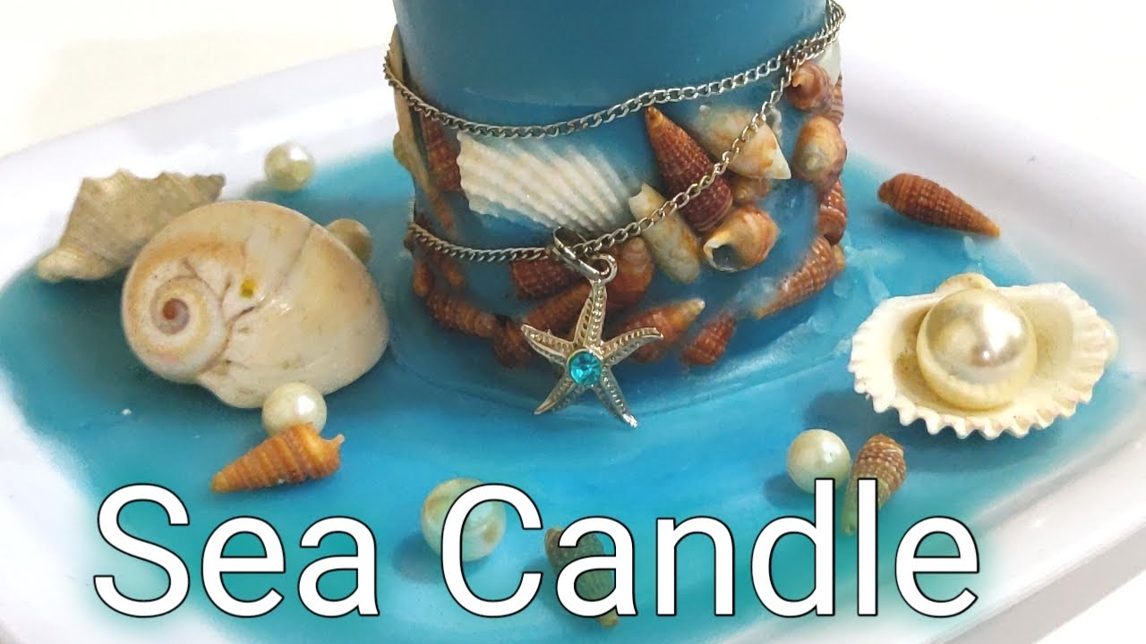 Treasure candle making / Seashell candle / Aqua candle making