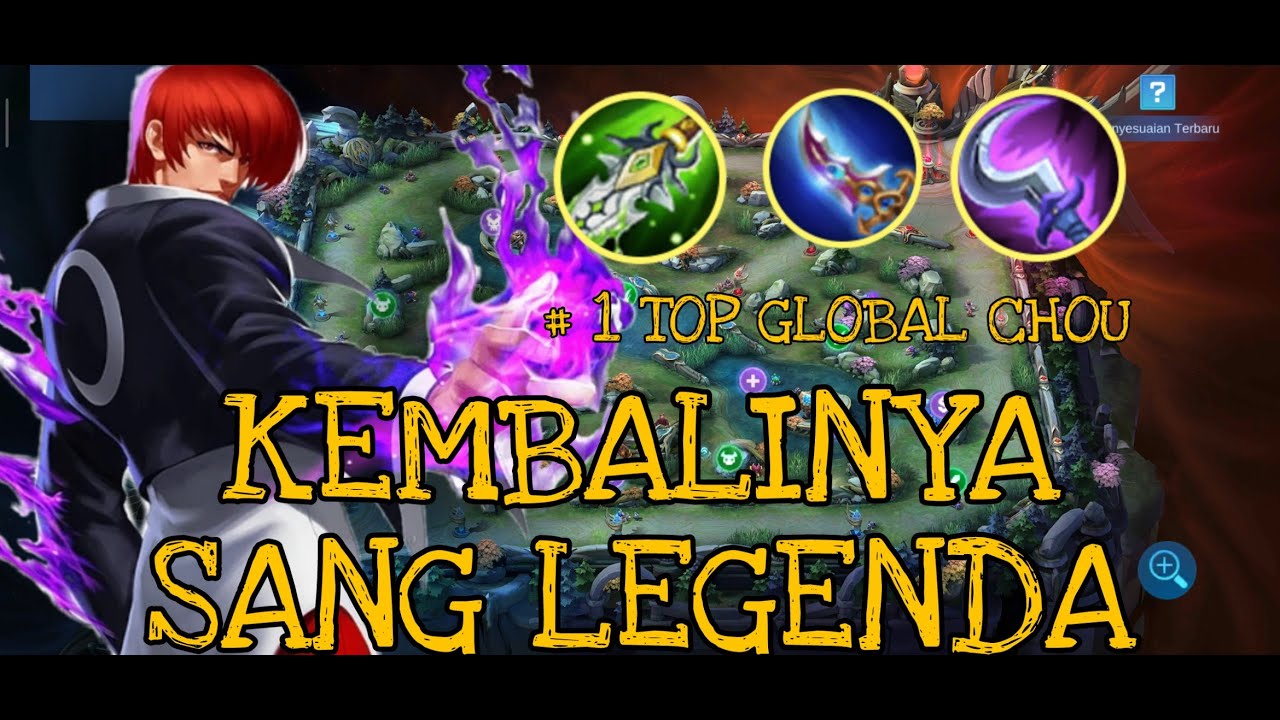 KEMBALINYA SANG LEGENDA | TOP GLOBAL CHOU 1 | Build tersakit chou 2020