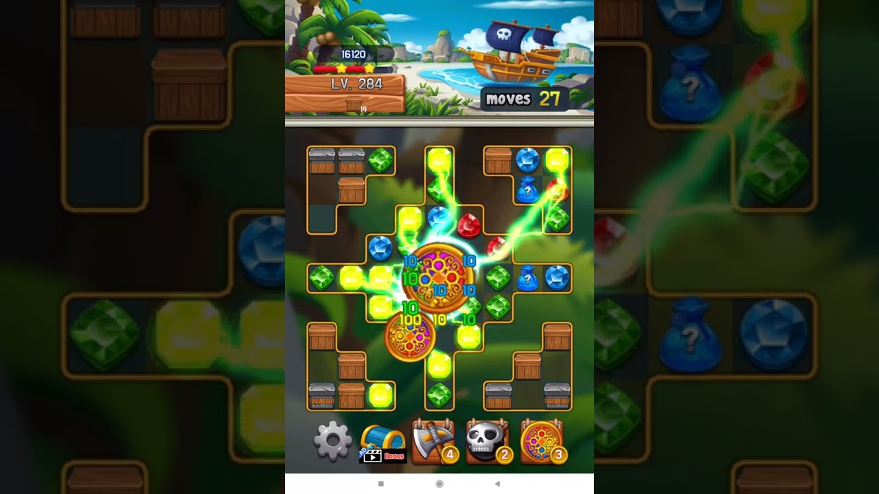 Jewel Chaser 💎 Level 284 ⭐⭐⭐ 2022 - Jewels & Gems Match 3 Puzzle no Booster 👑 Android Gameplay ✅