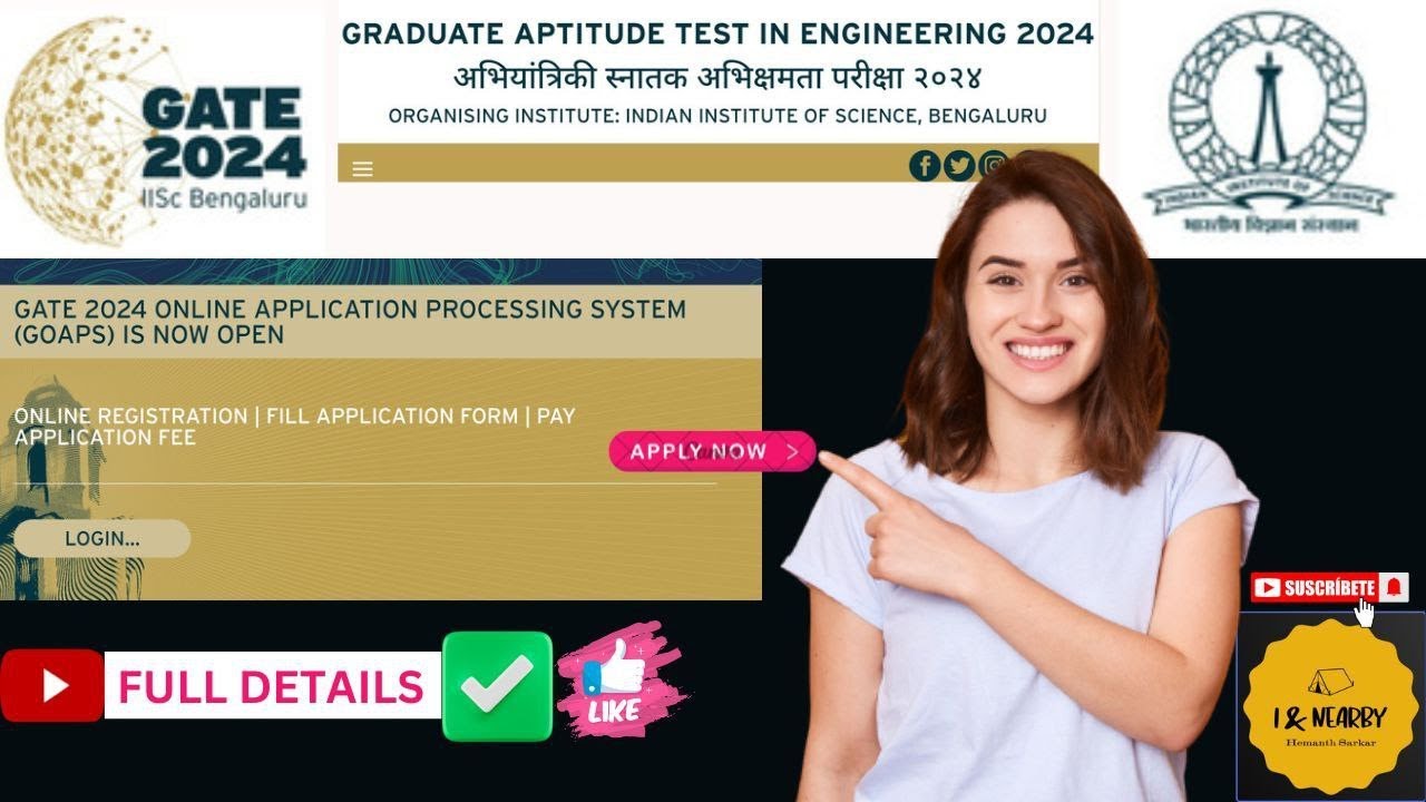 Everything about GATE-2024 🔥 | Steps to Fill the application form. #gate2024 #iiscbanglore #gateexam