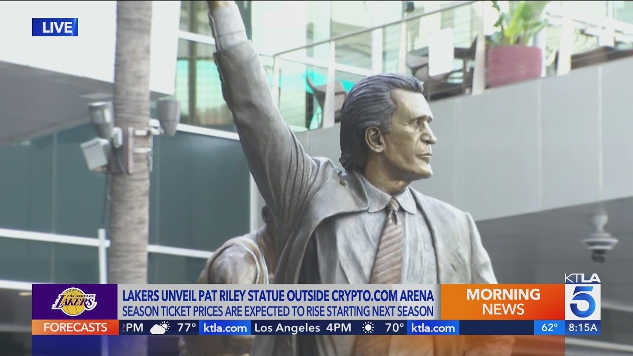 'Got to get the hair right': Co-sculptor of new Pat Riley statue outside Crypto.com Arena speaks on